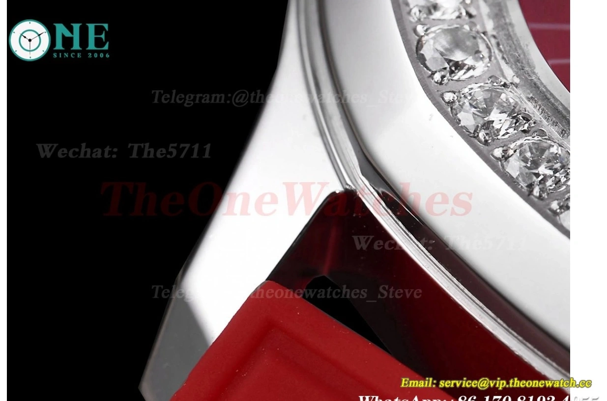 TWF Diamond Red RU Ladies SS Aquanaut 35mm A324 Bezel 0410